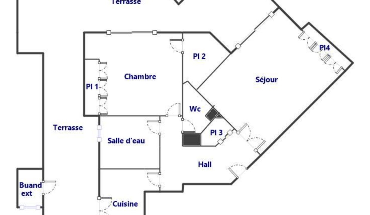 Plan appartement 24 place Castellane ELDORADO 13006